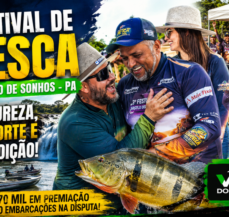 Festival de Pesca transforma Castelo de Sonhos em palco de esporte, turismo e valorização do Rio Curuá