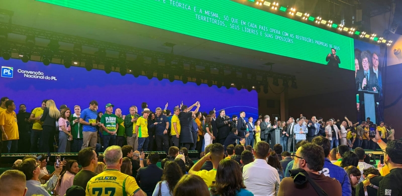 WELLINGTON FAGUNDES DESTACA UNIÃO DO PL DURANTE CONVENÇÃO NACIONAL QUE OFICIALIZOU FLÁVIO BOLSONARO À PRESIDÊNCIA