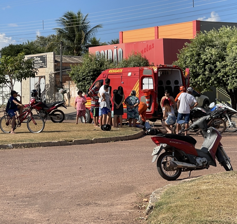 Colisão entre duas motocicletas deixa dois feridos em Guarantã do Norte