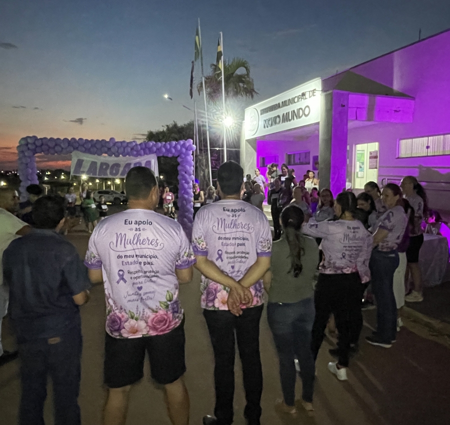 Novo Mundo encerra Agosto Lilás com corrida de conscientização contra a violência à mulher