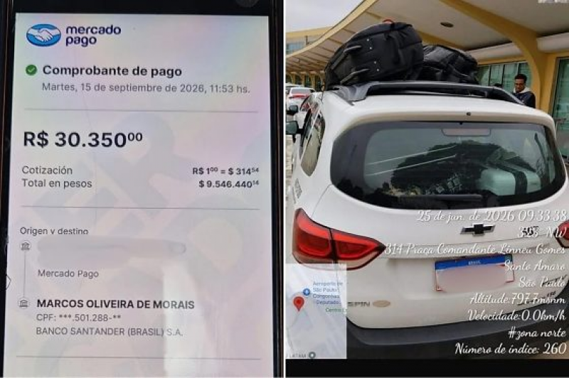 Taxista cobra R$ 30 mil de turista por corrida de R$ 30