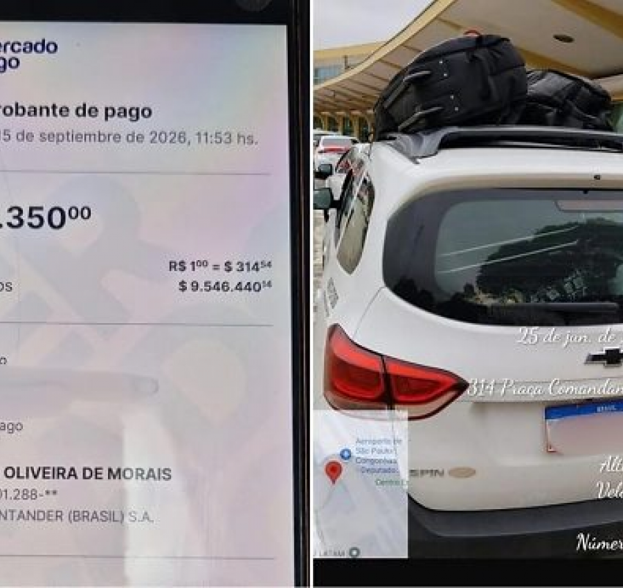 Taxista cobra R$ 30 mil de turista por corrida de R$ 30