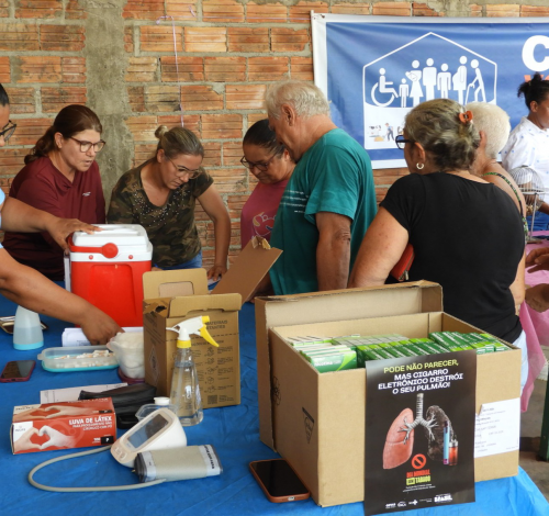 SAÚDE MAIS PROXIMA DA COMUNIDADE: Prefeitura Municipal leva ações de saúde aos moradores do P.A. Monte Verde.