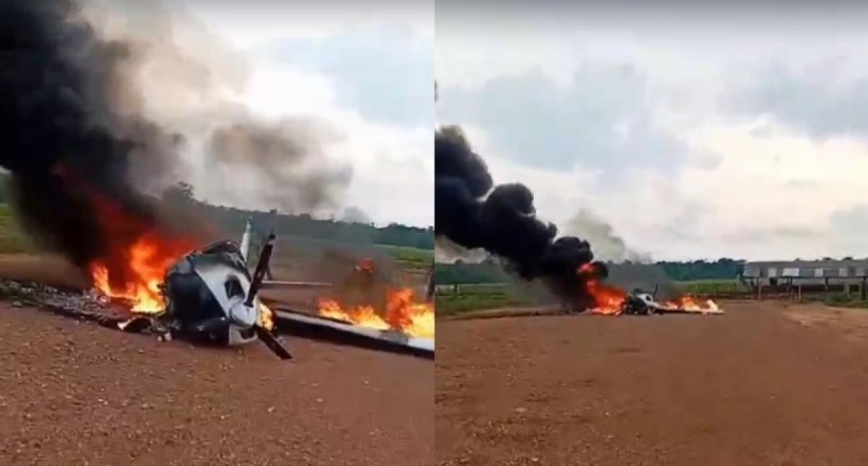 Piloto de avião incendiado morre em confronto com o Gefron em MT