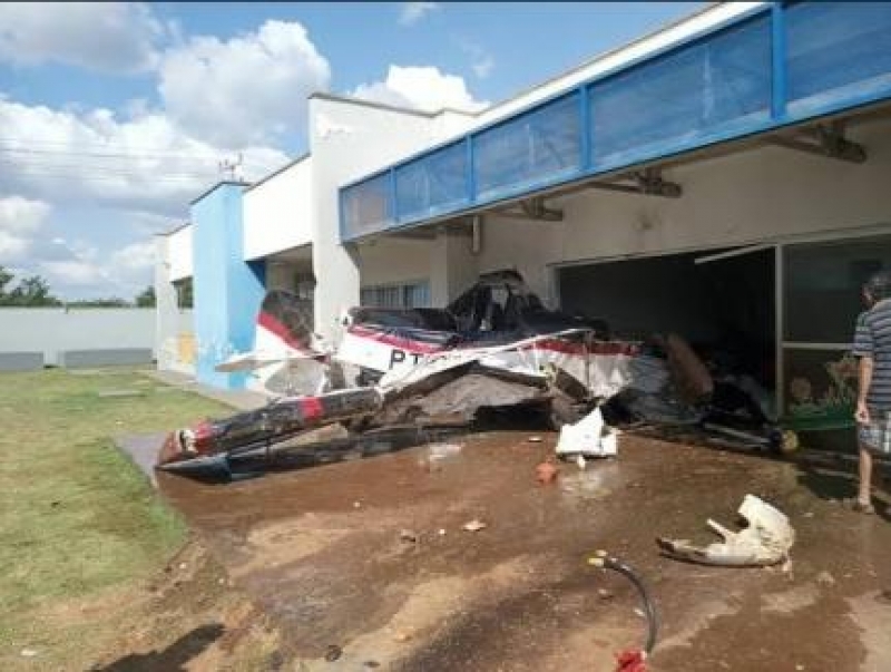 Prefeitura suspende atendimentos em creche e UBS atingidos por queda de avião