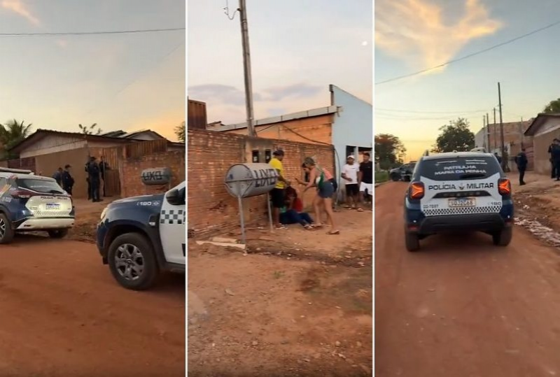 Marido faz mulher de refém e é morto em confronto com a PM em MT