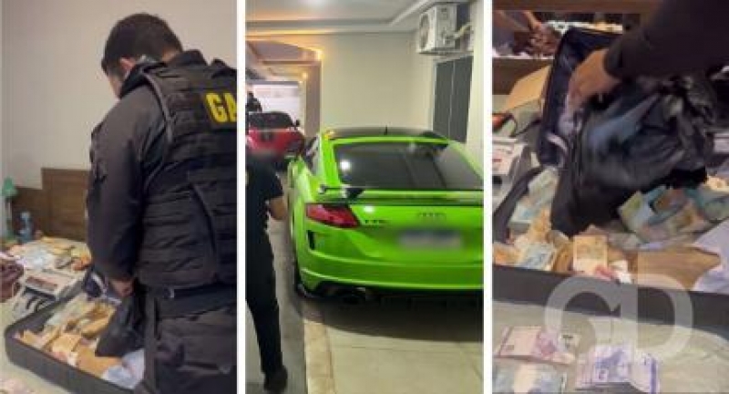 Gaeco apreendeu sacos de dinheiro e carros de luxo em Sinop