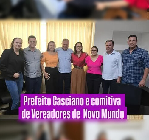Prefeito Casciano e comitiva de Novo Mundo se reúnem com deputada Janaina Riva em busca de investimentos para o município