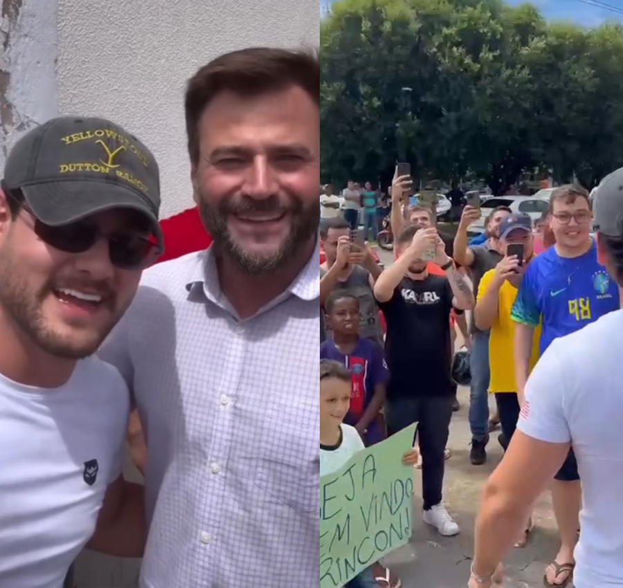 Prefeito Rodrigo Benassi acompanha César Rincon e reforça imagem acolhedora de Colíder Na tarde desta sexta-feira, o prefeito de Colíder, Rodrigo Benassi, demonstrou sensibilidade e liderança ao acompanhar a saída do influenciador César Rincon da delegaci