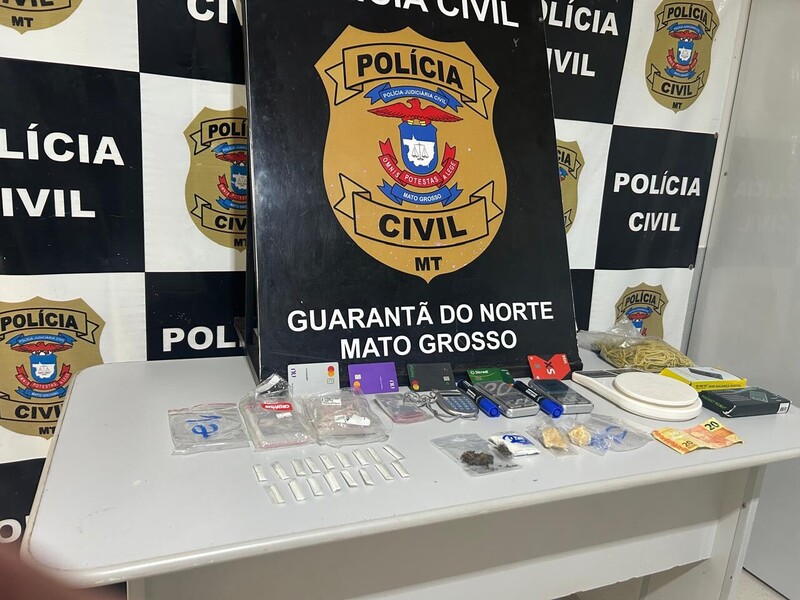 Polícia Civil Cumpre Mandado e Apreende Drogas com Suspeito de Ser Distribuidor do Tráfico em Guarantã do Norte
