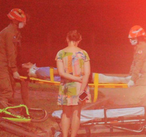 Acidente de Ciclismo na Avenida Dupla II do Jardim Itália em Guarantã do Norte - MT
