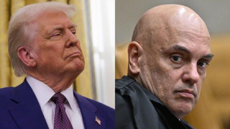 Trump acusa Moraes de atuação ilegal e desafia ação contra Big Techs