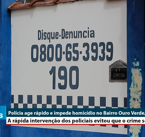 Polícia age rápido e impede homicídio durante confraternização no Bairro Jardim Ouro Verde, em Guarantã do Norte