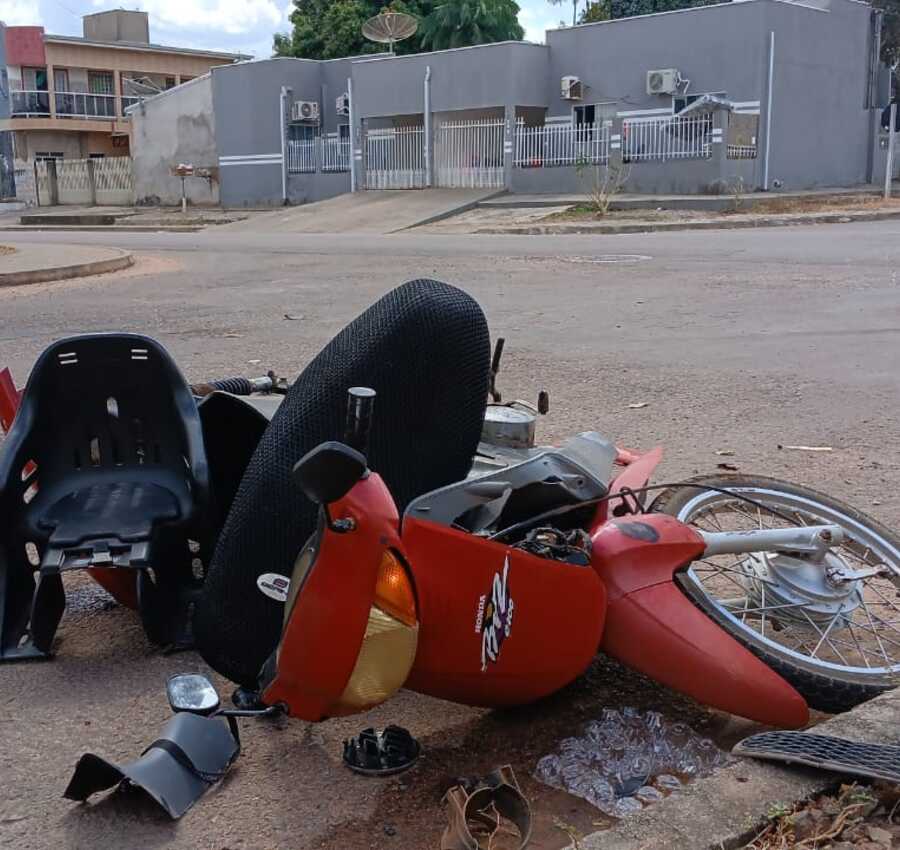 Mãe e filha ficam feridas em atropelamento em Guarantã do Norte; motorista foge sem prestar socorro