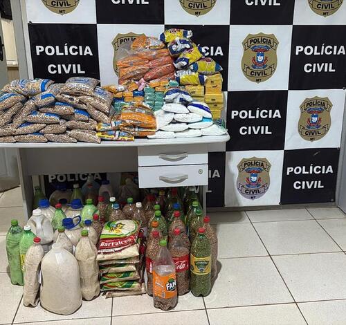 Polícia Civil e MPE apreendem itens de cestas básicas desviados de programa do Governo