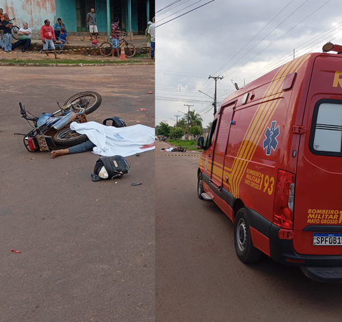 Uma criança de 11 anos morre em grave colisão entre moto e caminhão em Guarantã do Norte