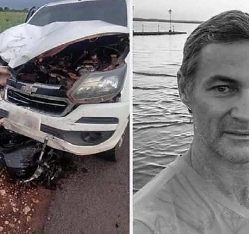 Motociclista morre em colisão frontal com caminhonete