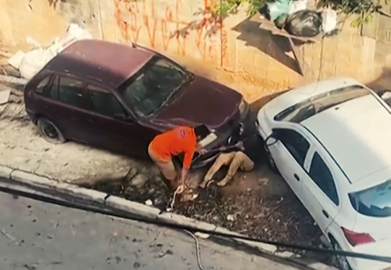 Ladrão invade casa e é capturado no laço