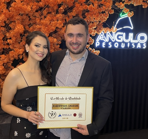 Dr. João Fazio Ribeiro recebe Prêmio Top of Mind 2025 organizado pela Ângulo Pesquisas