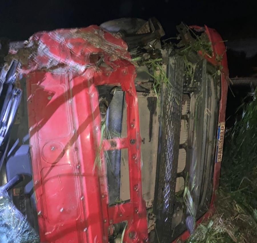 Colisão entre carretas deixa motorista gravemente ferido na BR-163 em Guarantã do Norte