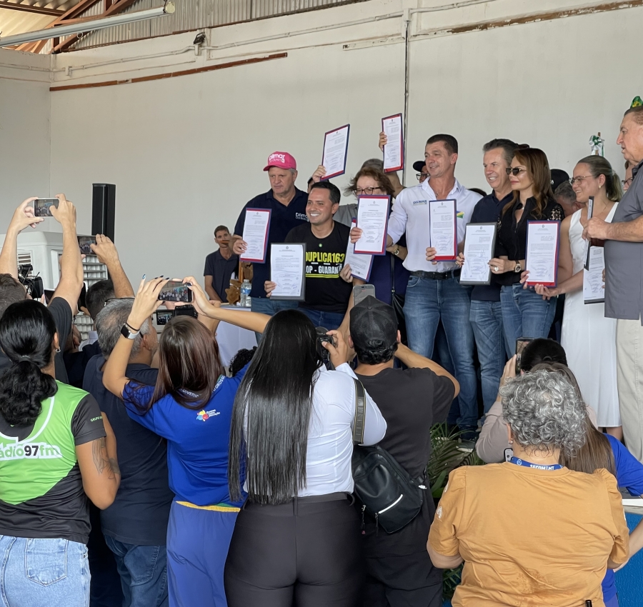 Governador Mauro Mendes anuncia pacote de investimentos para Guarantã do Norte durante visita oficial