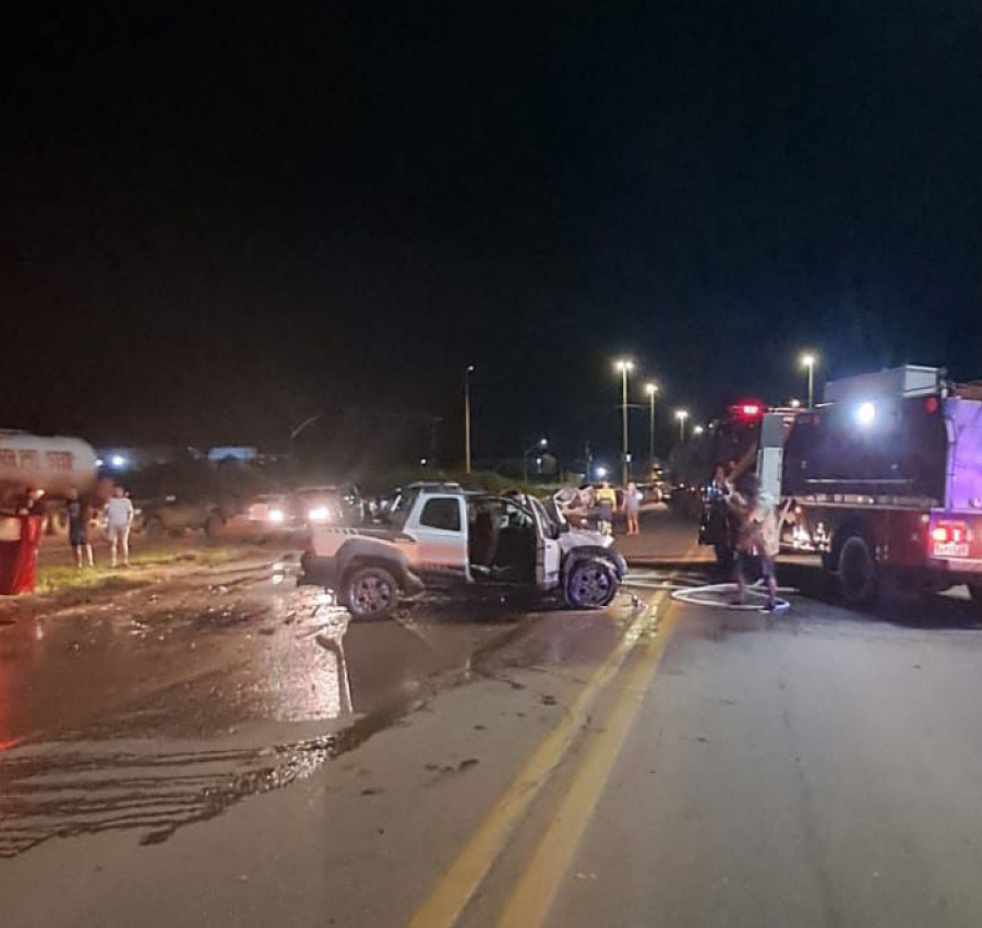 GRAVE ACIDENTE NA BR-163 DEIXA HOMEM PRESO ÀS FERRAGENS EM PEIXOTO DE AZEVEDO