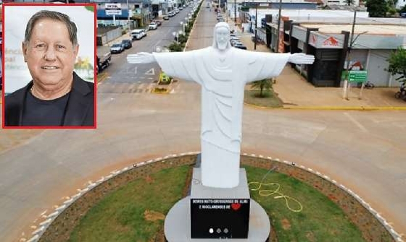 Prefeito é cassado por irregularidades em construção de estátua do Cristo Redentor em MT