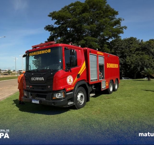Bombeiros de Matupá recebem caminhão de mais de R$ 2,5 milhões e reforçam atuação no município