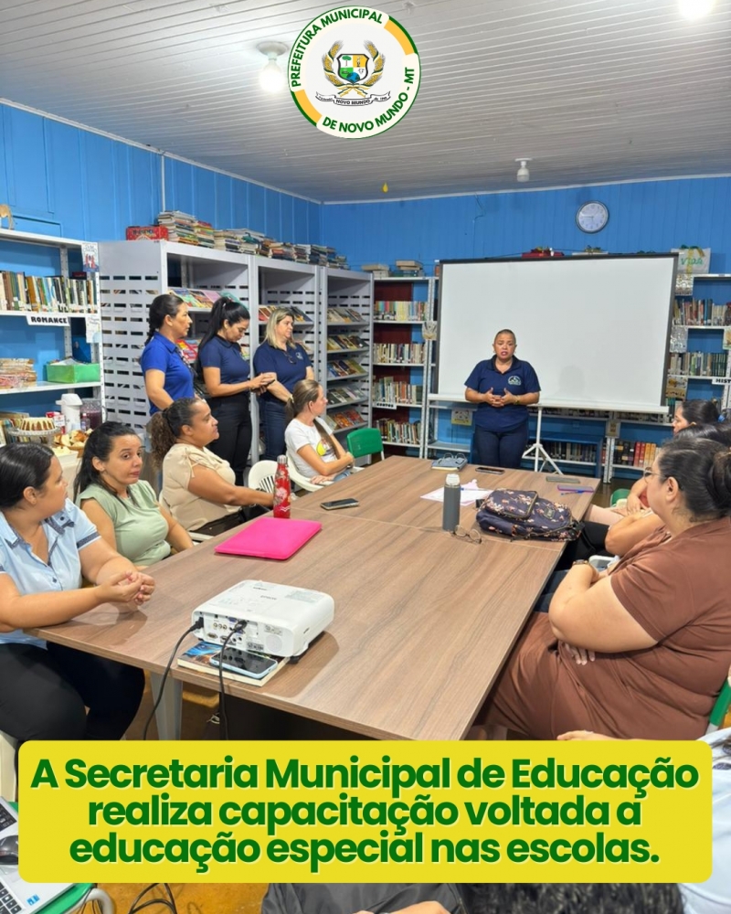 Encontro pedagógico fortalece práticas da Educação Especial em Novo Mundo