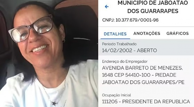 24 anos de “mandato”: erro coloca trabalhadora como presidente da República no sistema; vídeo