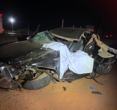 Colisão entre caminhonete e carreta deixa um morto e cinco feridos na BR-163 em Guarantã do Norte