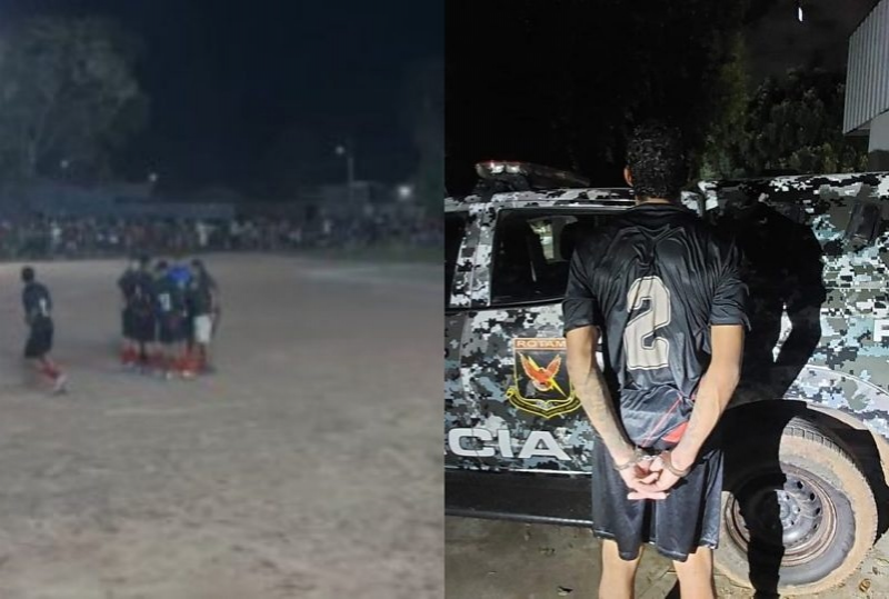 Condenado a 14 anos de cadeia, zagueiro é preso durante partida de futebol e torcida enfrenta policiais em Cuiabá