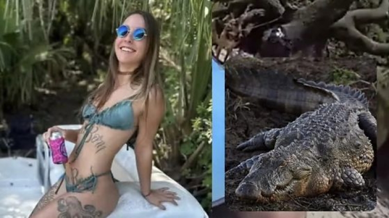 Mulher é atacada por jacaré gigante, tem os braços arrancados e morre após ser resgatada