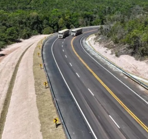 Curva considerada crítica da Serra do Cachimbo é eliminada após obra na BR-163