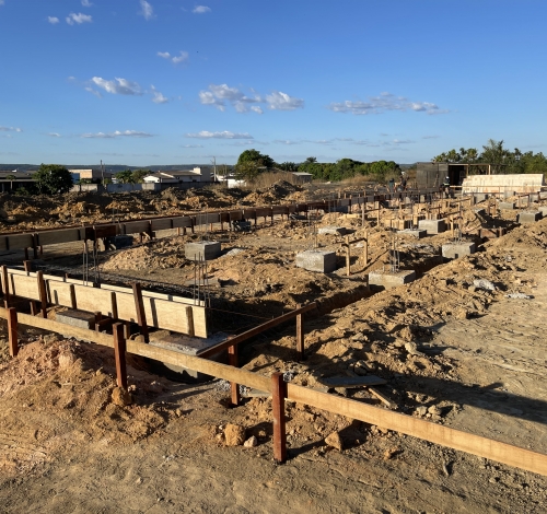 Obras da nova creche do Jardim Araguaia 3 avançam em Guarantã do Norte